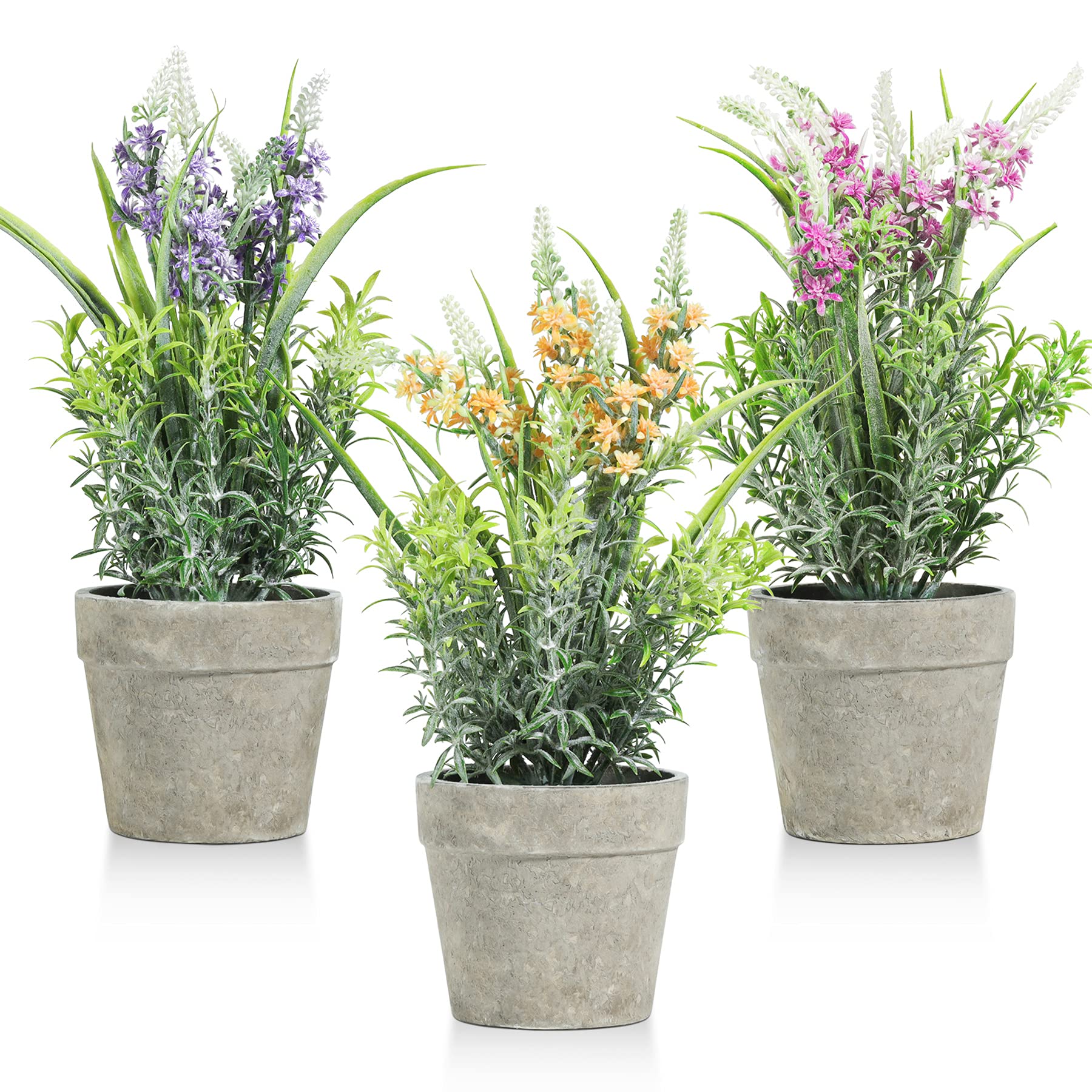 Amazon｜T4U 観葉植物 フェイク フェイクグリーン ラベンダー 造花